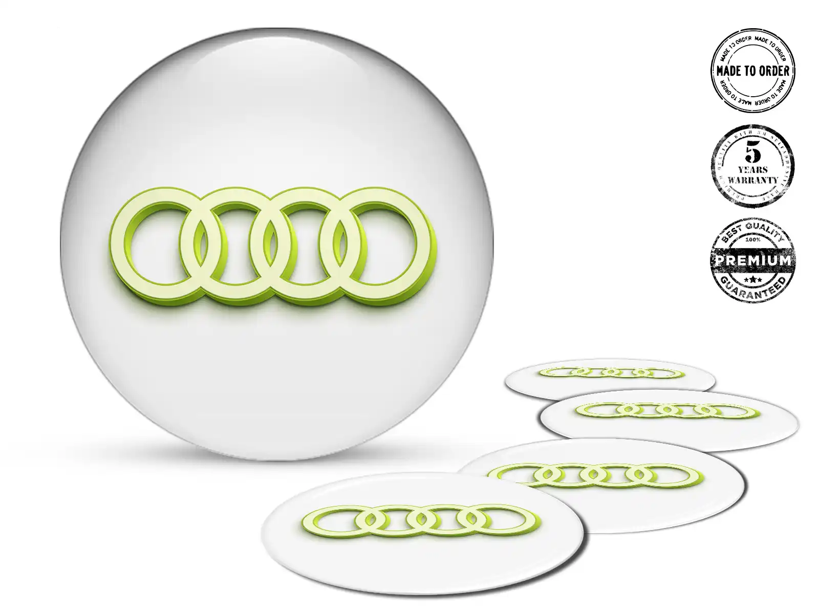 Audi Radplaketten Stil Individuelles Dome-Design